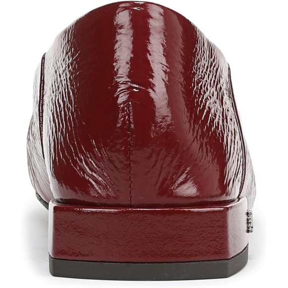 Sam Edelman Women French Merlot Leather Pull-On Rounded Toe Ballet Flat Shoes - Picture 6 of 6